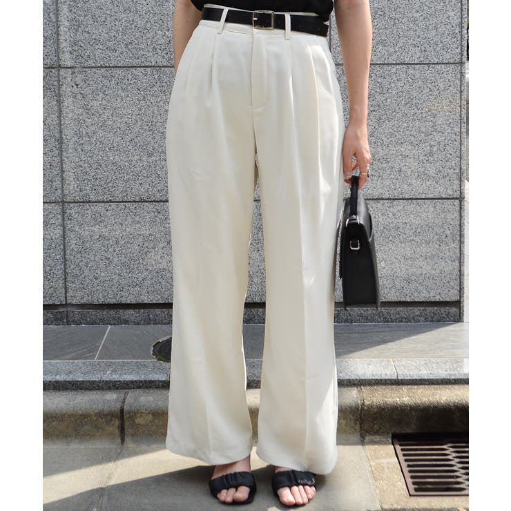 タックデザインワイドパンツ | ＆soiree | 詳細画像3 