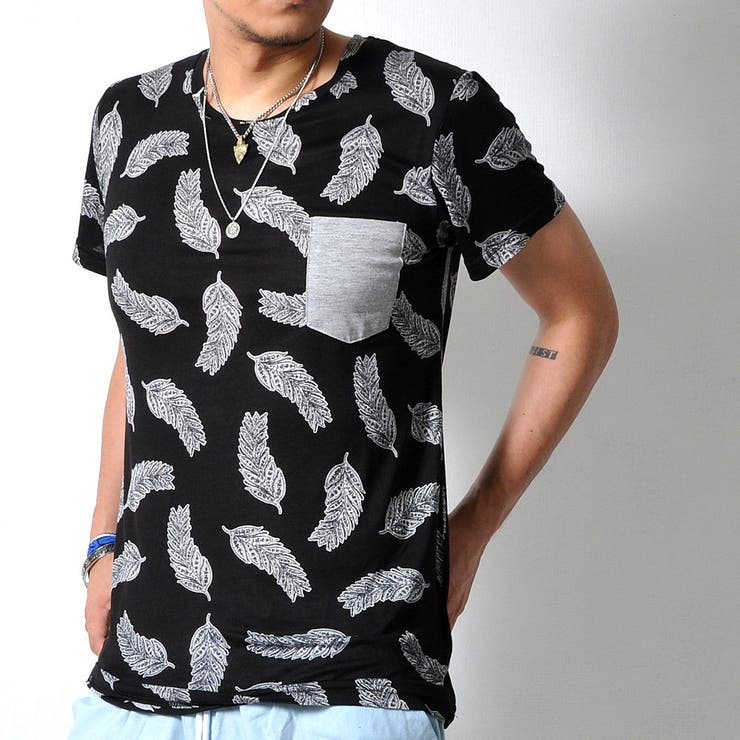 半袖Tシャツ ポケＴ フェザーデザイン | RAiseNsE  | 詳細画像3 
