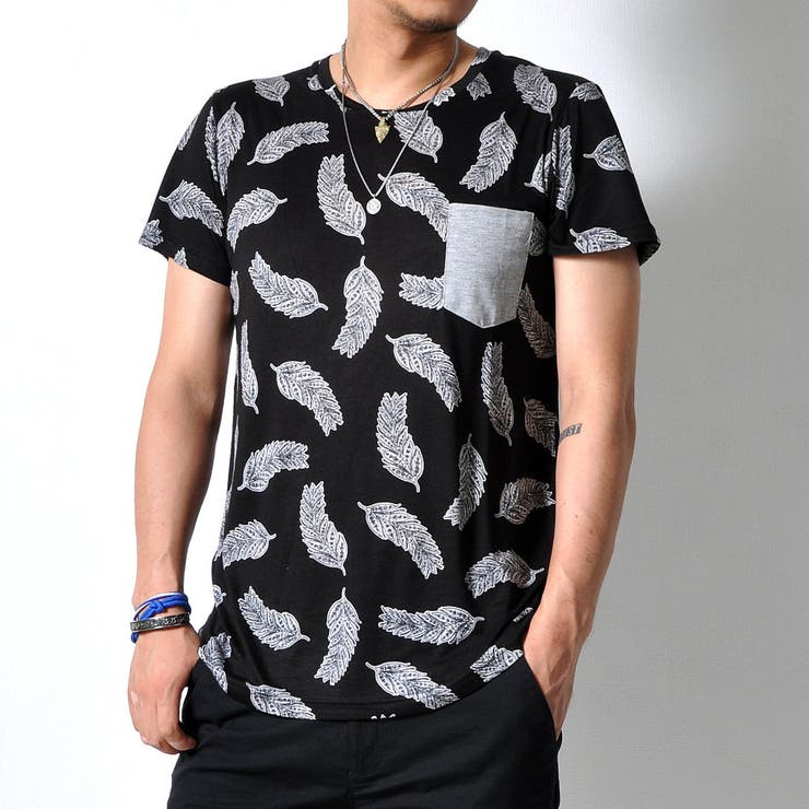 半袖Tシャツ ポケＴ フェザーデザイン | RAiseNsE  | 詳細画像6 