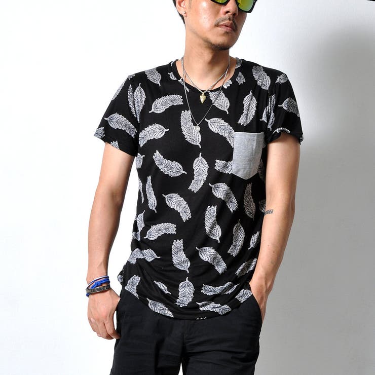 半袖Tシャツ ポケＴ フェザーデザイン | RAiseNsE  | 詳細画像9 