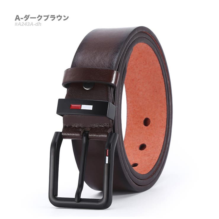 A-ダークブラウン | レザー カジュアル ベルト | RAiseNsE 