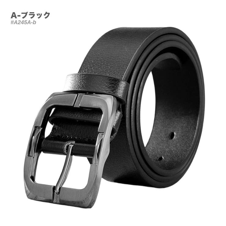 A-ブラック | レザー カジュアル ベルト | RAiseNsE 