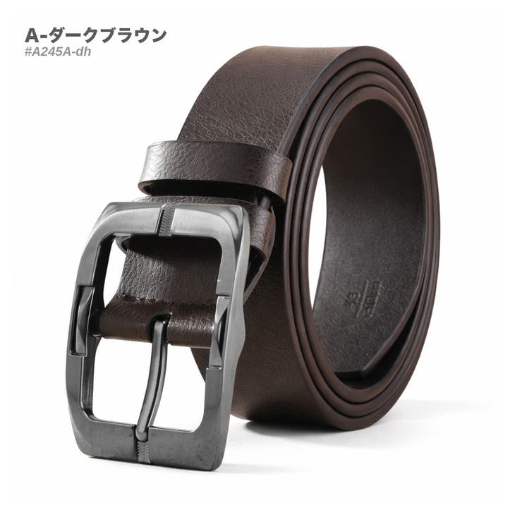 A-ダークブラウン | レザー カジュアル ベルト | RAiseNsE 