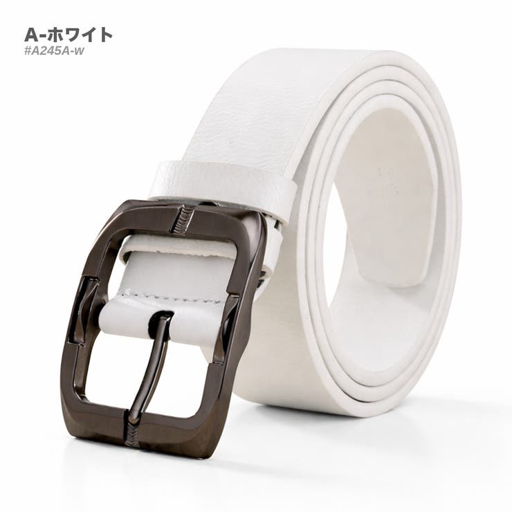 A-ホワイト | レザー カジュアル ベルト | RAiseNsE 