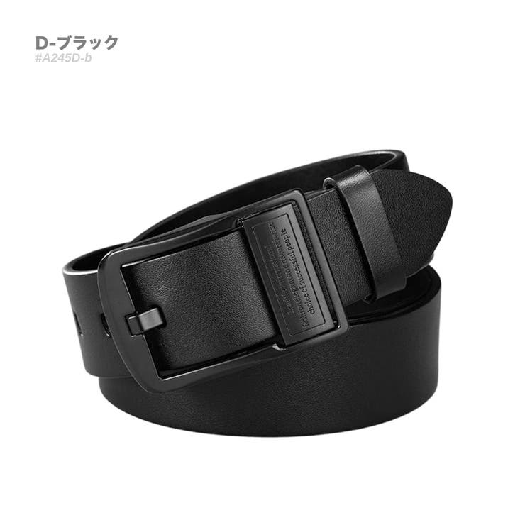 D-ブラック | レザー カジュアル ベルト | RAiseNsE 