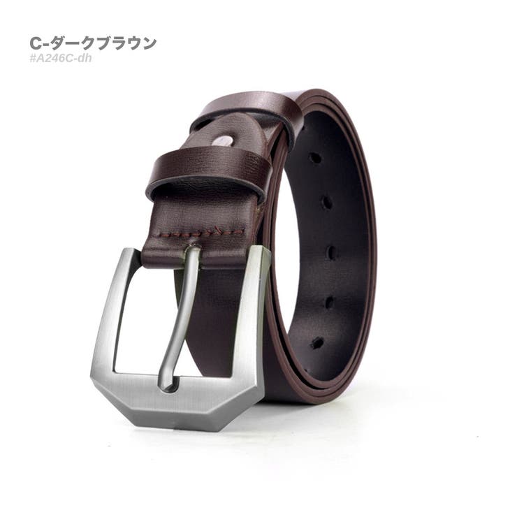 C-ダークブラウン | カジュアル レザー ベルト | RAiseNsE 