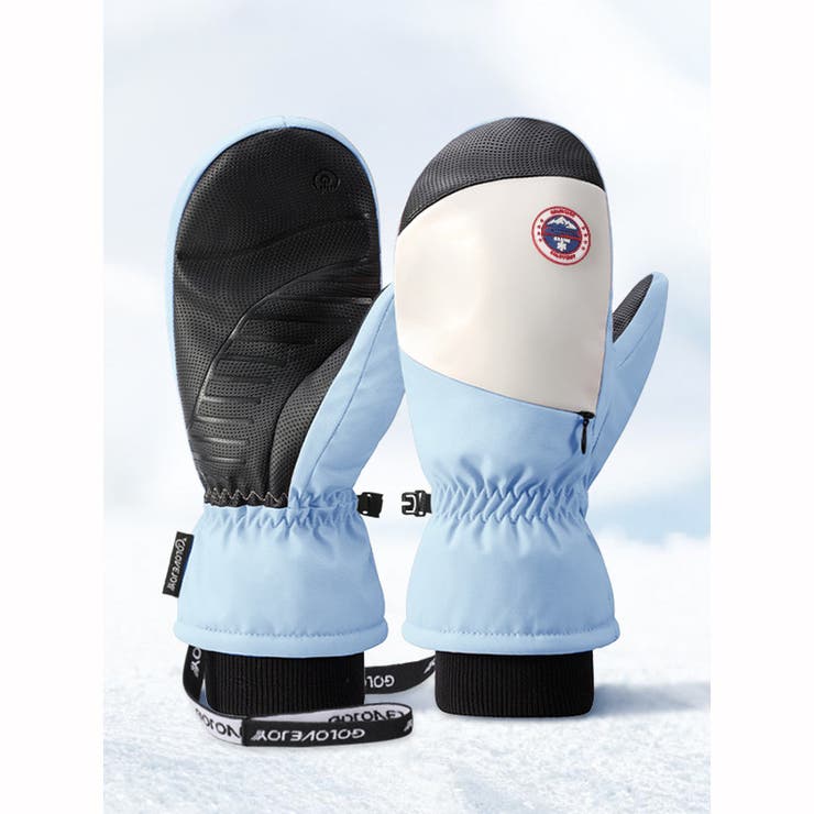 ライトブルー | 防寒 スキーグローブ スノボ | RAiseNsE 