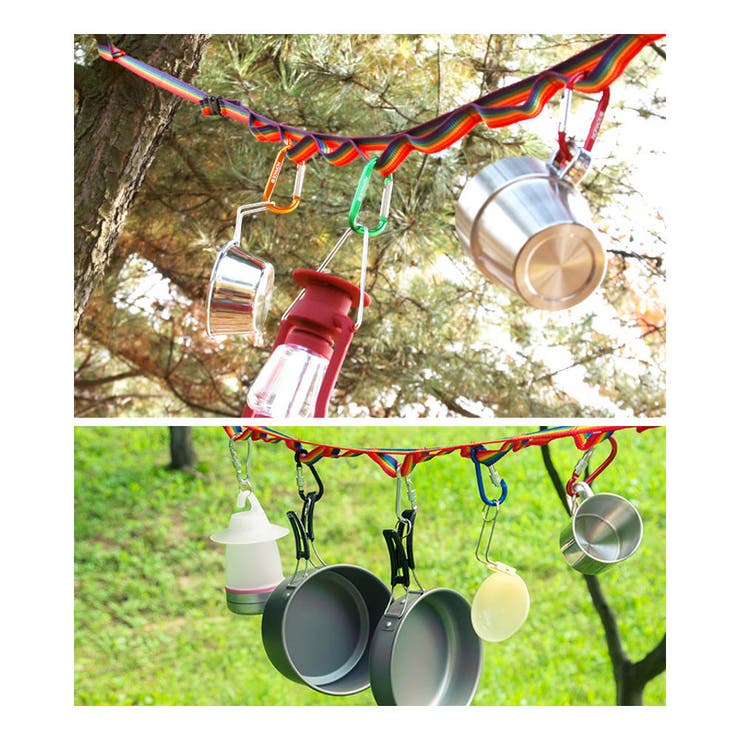 ハンギングチェーン カラビナ5個付 長さ調整可 | RAiseNsE  | 詳細画像5 