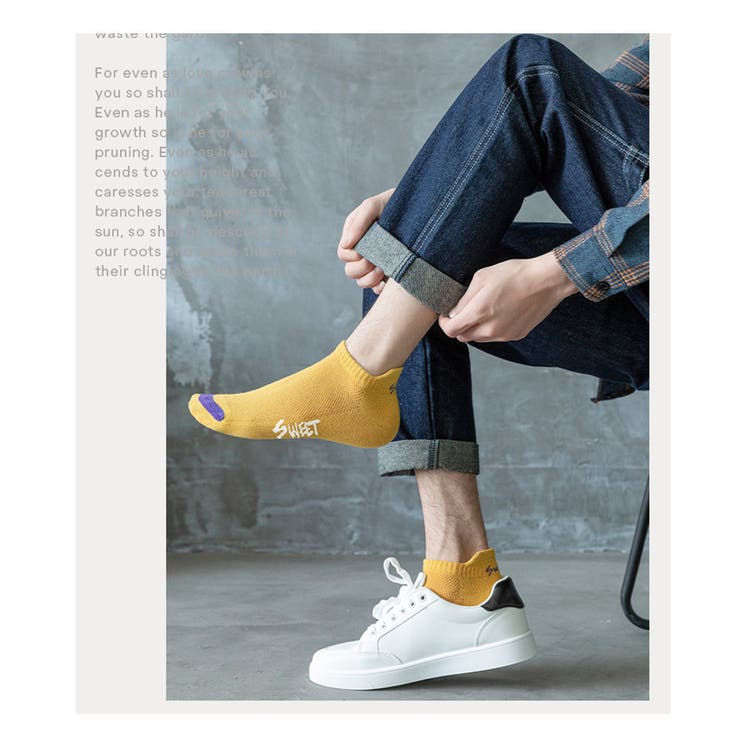 スニーカーソックス 5足SET 9タイプ | RAiseNsE  | 詳細画像9 