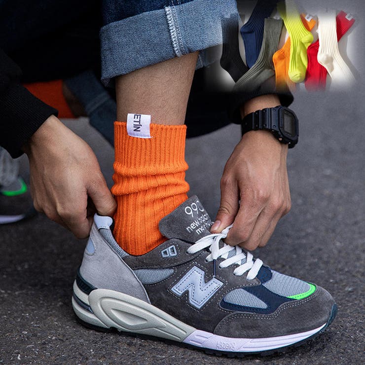 カラフル クルーソックス メンズ | RAiseNsE  | 詳細画像1 