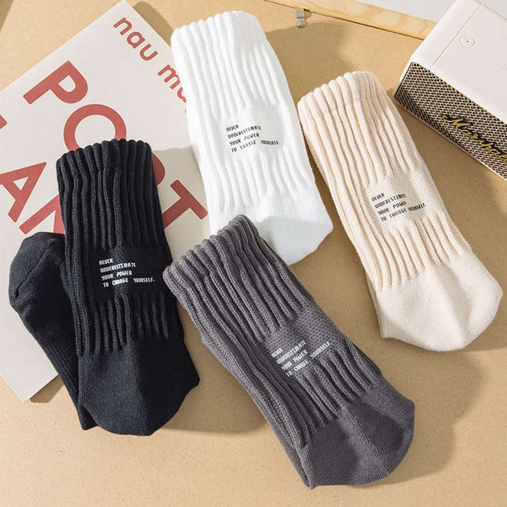 ロゴ入り リブソックス メンズ | RAiseNsE  | 詳細画像17 