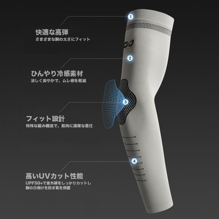 アームカバー 男女兼用 UV対策 | RAiseNsE  | 詳細画像3 