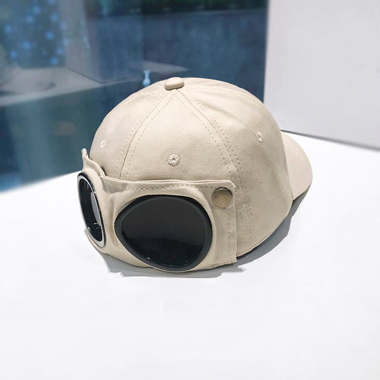 オフホワイト | サングラス付きキャップ メンズ 帽子 | RAiseNsE 