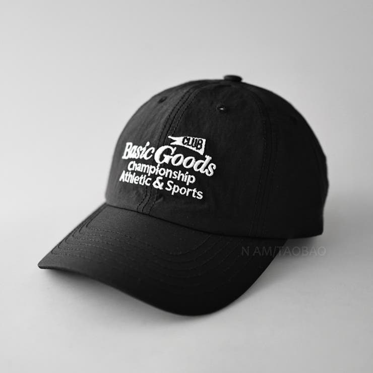 ブラック | 刺繍入り キャップ ナイロン | RAiseNsE 