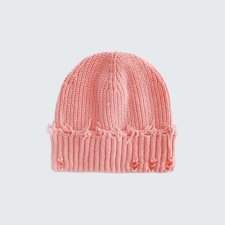 ピンク | 韓国風 ニット帽 男女兼用 | RAiseNsE 