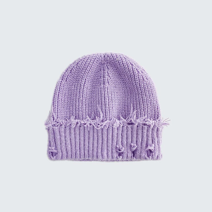 パープル | 韓国風 ニット帽 男女兼用 | RAiseNsE 