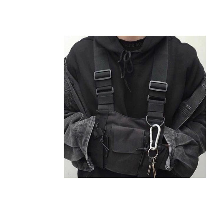 Approve チェストバッグ ロボティク ブラック チェストバッグ ボディバッグ メンズ[品番：RSCM0000798