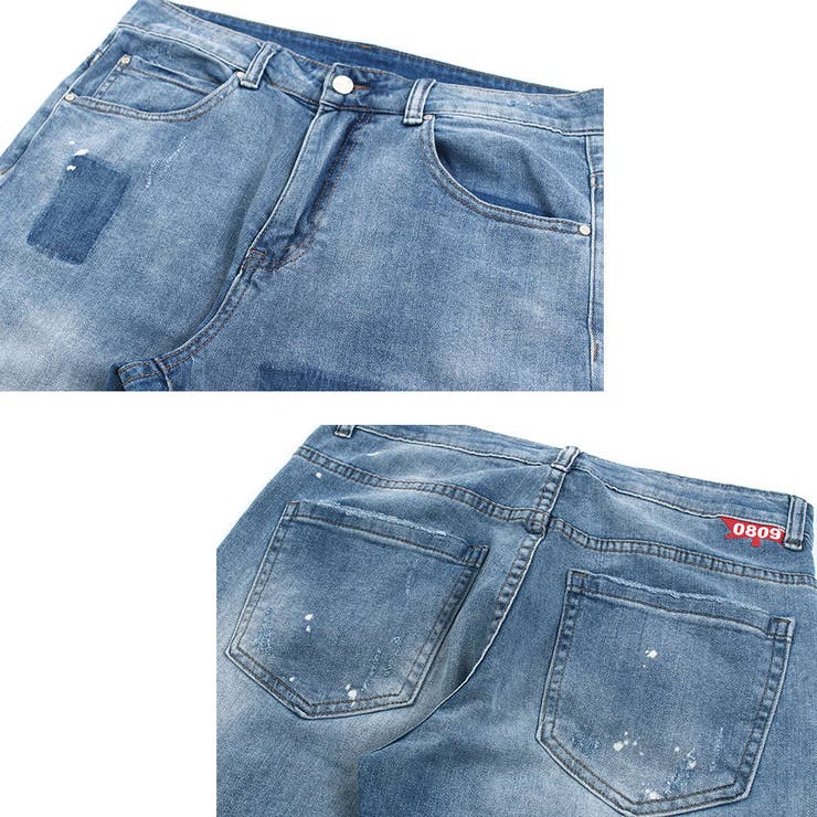 ストレッチ ダメージジーンズ メンズ | RAiseNsE  | 詳細画像31 