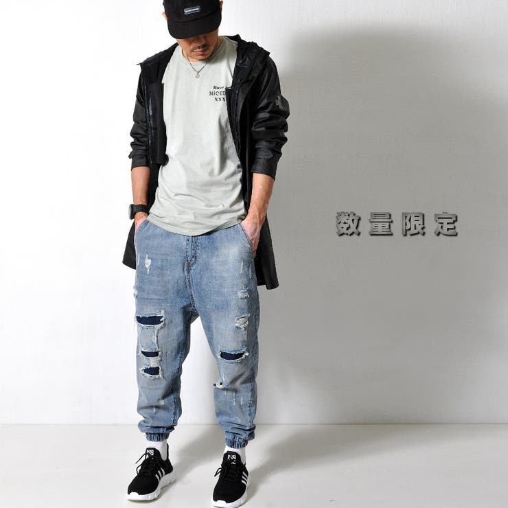 ダメージ加工 ジョガーデニム メンズ | RAiseNsE  | 詳細画像17 