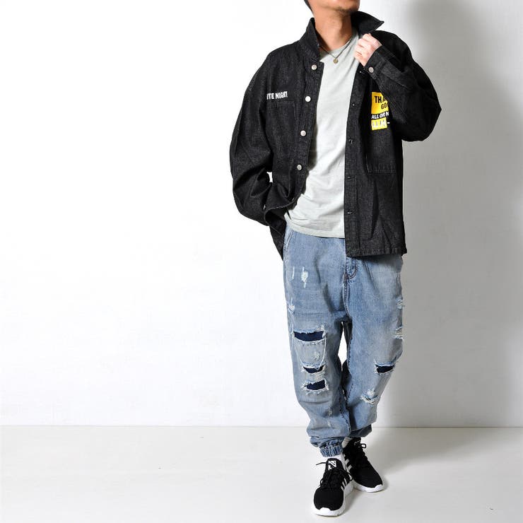 ダメージ加工 ジョガーデニム メンズ | RAiseNsE  | 詳細画像21 