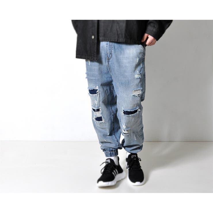 ダメージ加工 ジョガーデニム メンズ | RAiseNsE  | 詳細画像26 