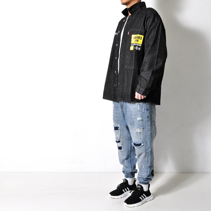 ダメージ加工 ジョガーデニム メンズ | RAiseNsE  | 詳細画像28 