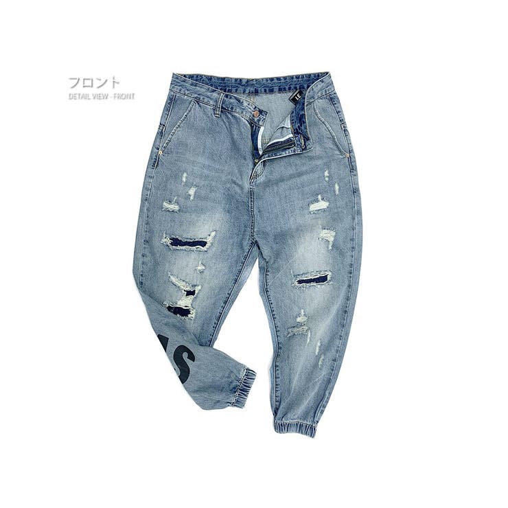 ダメージ加工 ジョガーデニム メンズ | RAiseNsE  | 詳細画像32 