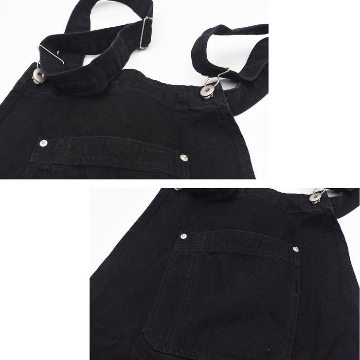 デニムオーバーオール ウォッシュ加工 サロペット | RAiseNsE  | 詳細画像6 