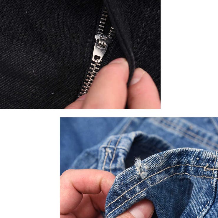 デニムオーバーオール ウォッシュ加工 サロペット | RAiseNsE  | 詳細画像9 