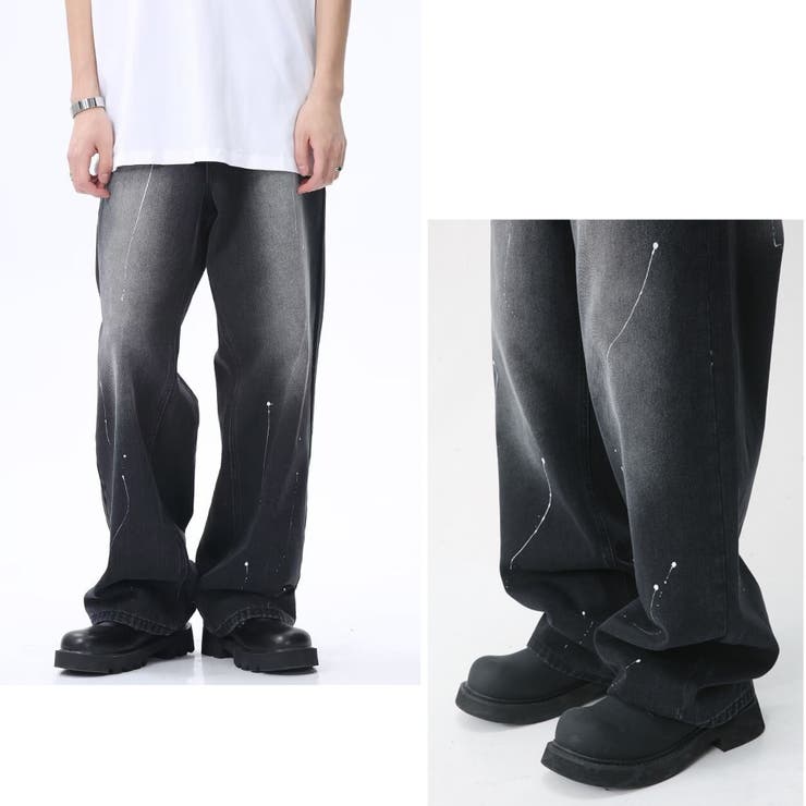 ワイド デニムパンツ ペイント | RAiseNsE  | 詳細画像23 