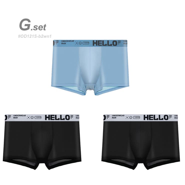 G.set | 3枚SET 接触冷感 ボクサーパンツ | RAiseNsE 