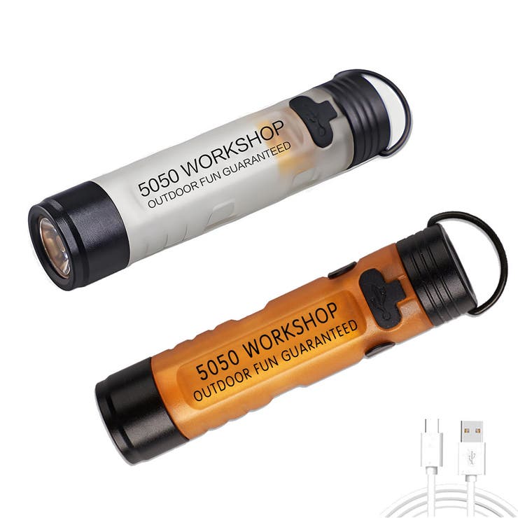 オレンジ1個+ホワイト1個 | 二個セット 2WAY LEDマイクロライト | RAiseNsE 