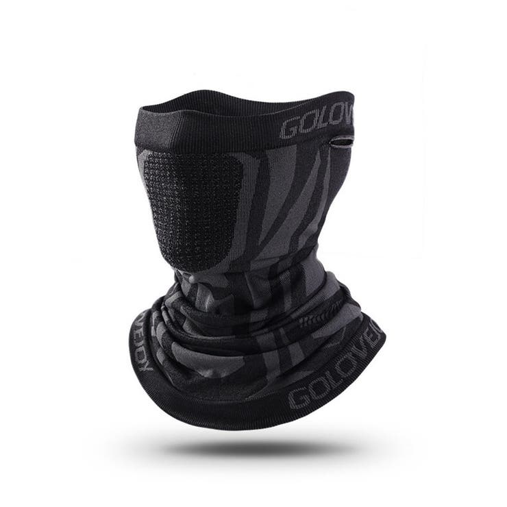 A-ブラック | ネックウォーマー フェイスカバー メンズ | RAiseNsE 
