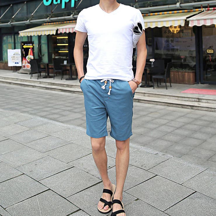 コットン リネン ハーフパンツ | RAiseNsE  | 詳細画像3