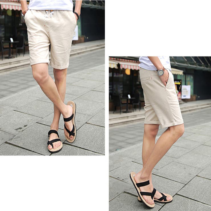 コットン リネン ハーフパンツ | RAiseNsE  | 詳細画像5