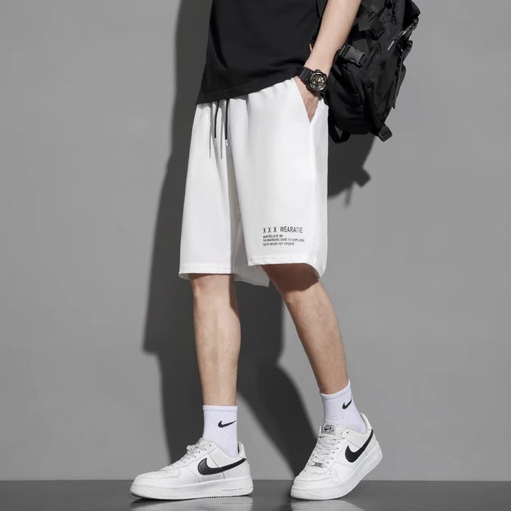 A-ホワイト | ストレッチ ショートパンツ さらさら | RAiseNsE 