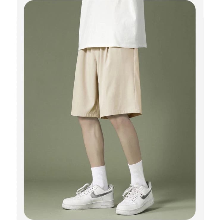 B-ベージュ | ストレッチ ショートパンツ さらさら | RAiseNsE 