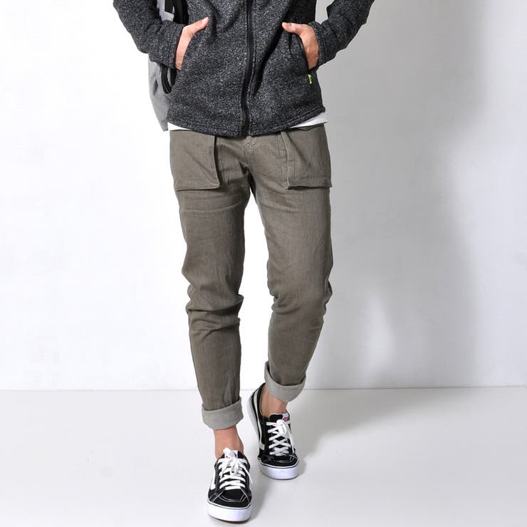 コットンリネン ストレッチ スリムパンツ | RAiseNsE  | 詳細画像8 