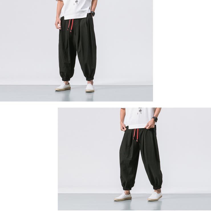 綿麻 ワイド サルエルパンツ | RAiseNsE  | 詳細画像11 