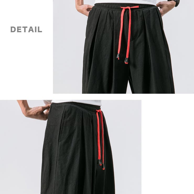 綿麻 ワイド サルエルパンツ | RAiseNsE  | 詳細画像19 