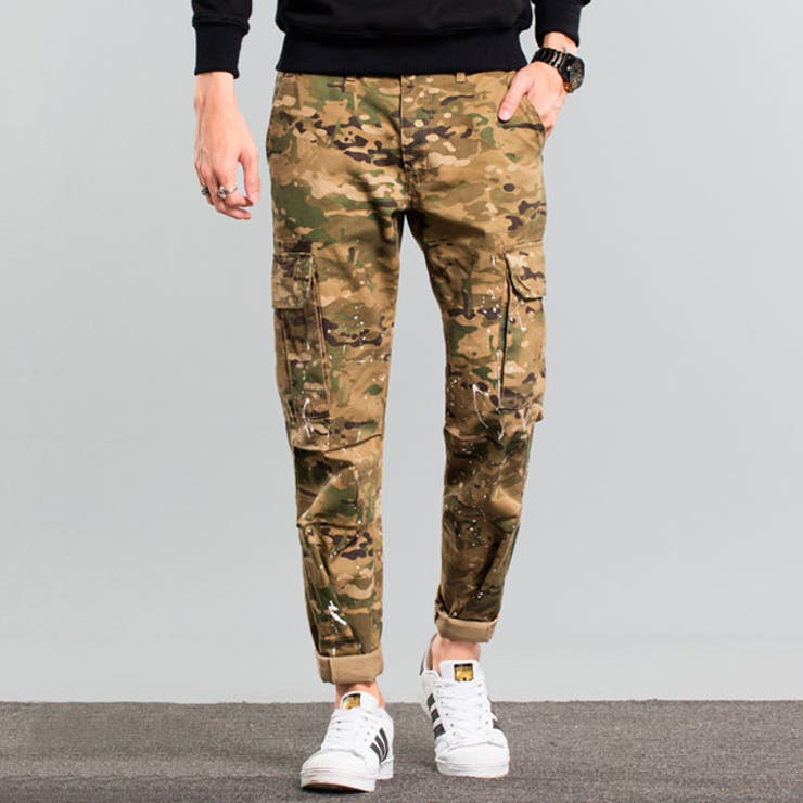 メンズ スプレッドペイント カーゴパンツ | RAiseNsE  | 詳細画像3 