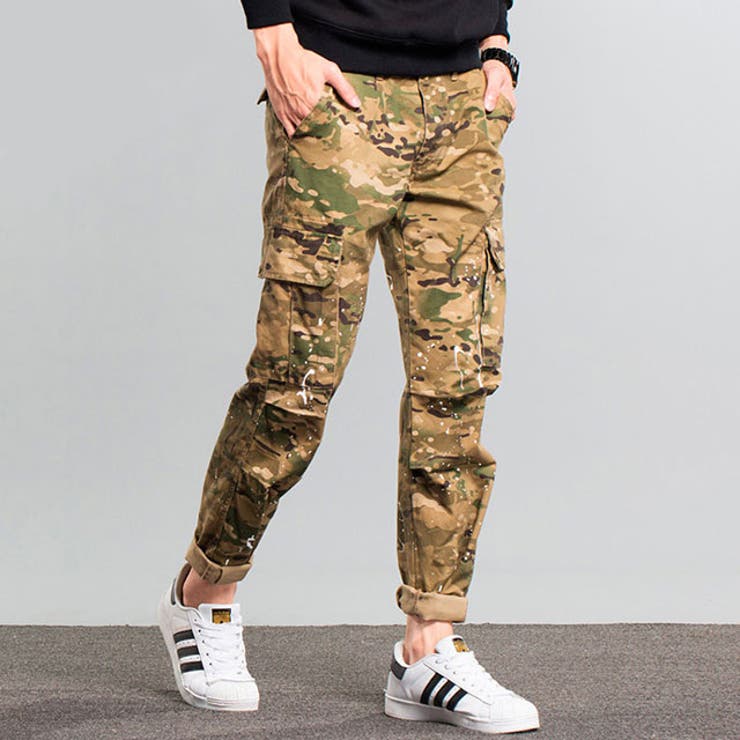 メンズ スプレッドペイント カーゴパンツ | RAiseNsE  | 詳細画像4 