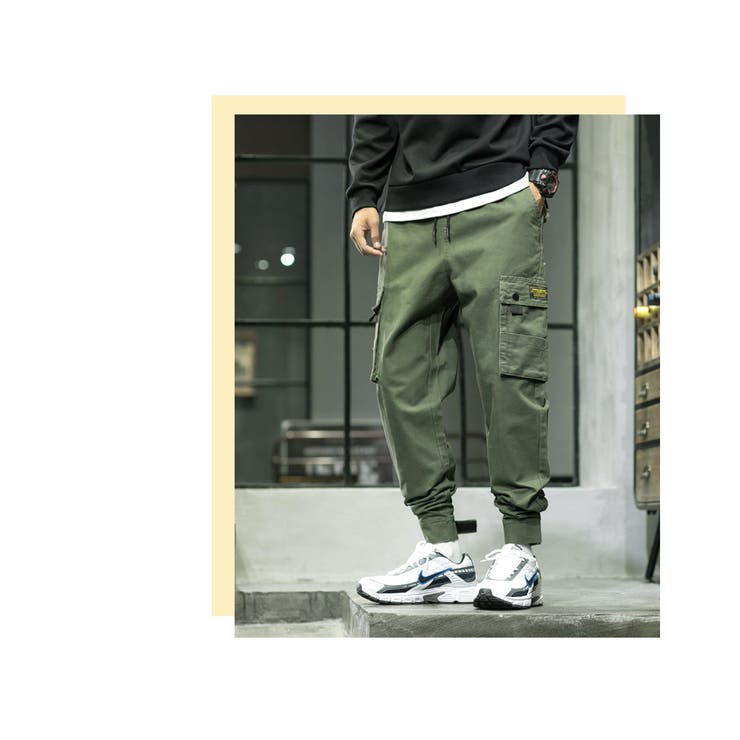 数量限定 カーゴジョガーパンツ ミリタリー | RAiseNsE  | 詳細画像14 