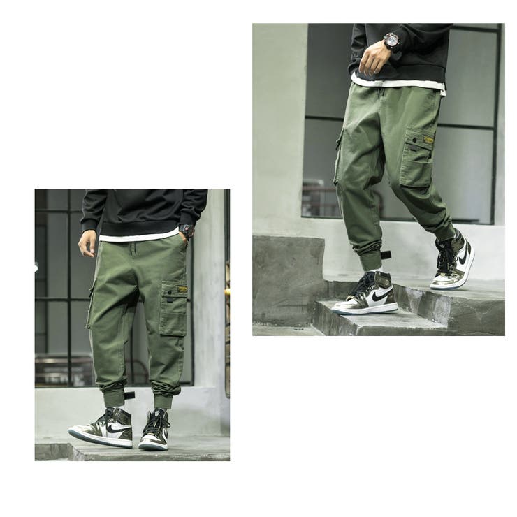 数量限定 カーゴジョガーパンツ ミリタリー | RAiseNsE  | 詳細画像15 