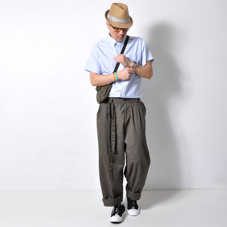 ワイドパンツ メンズ 無地 | RAiseNsE  | 詳細画像20 