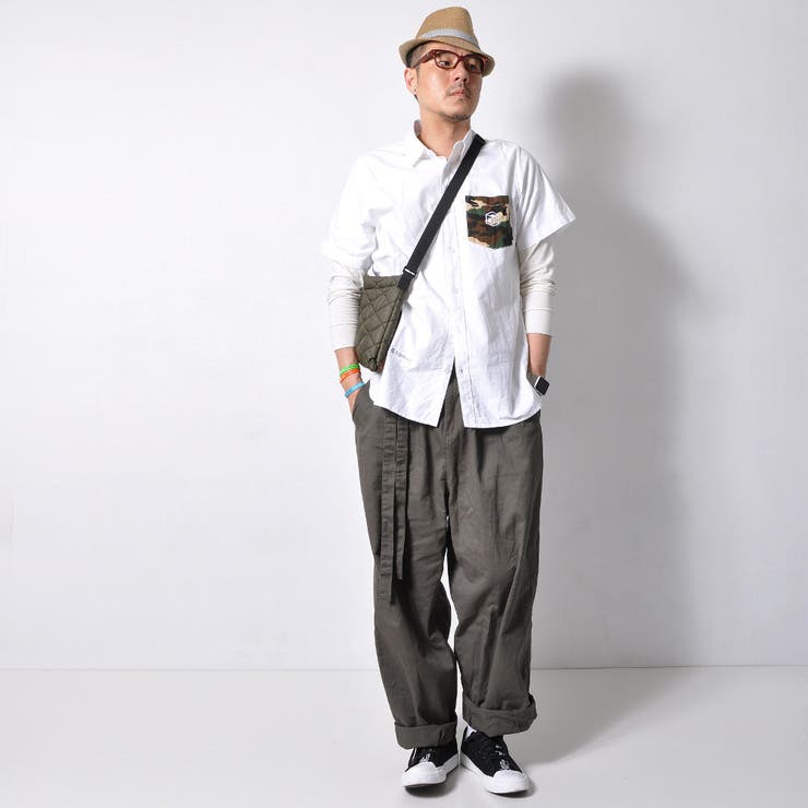 ワイドパンツ メンズ 無地 | RAiseNsE  | 詳細画像21 