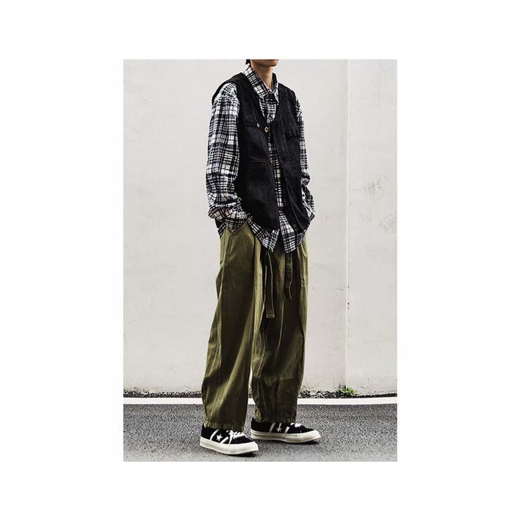 ワイドパンツ メンズ 無地 | RAiseNsE  | 詳細画像27 