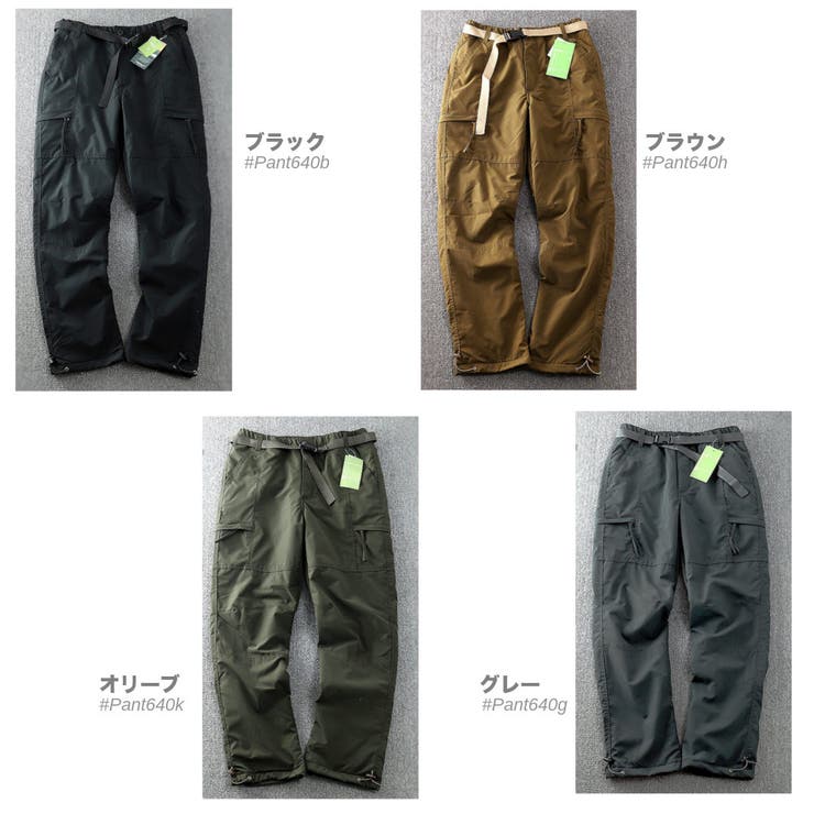 裏起毛 カーゴパンツ メンズ | RAiseNsE  | 詳細画像2 