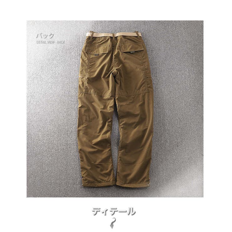 裏起毛 カーゴパンツ メンズ | RAiseNsE  | 詳細画像38 