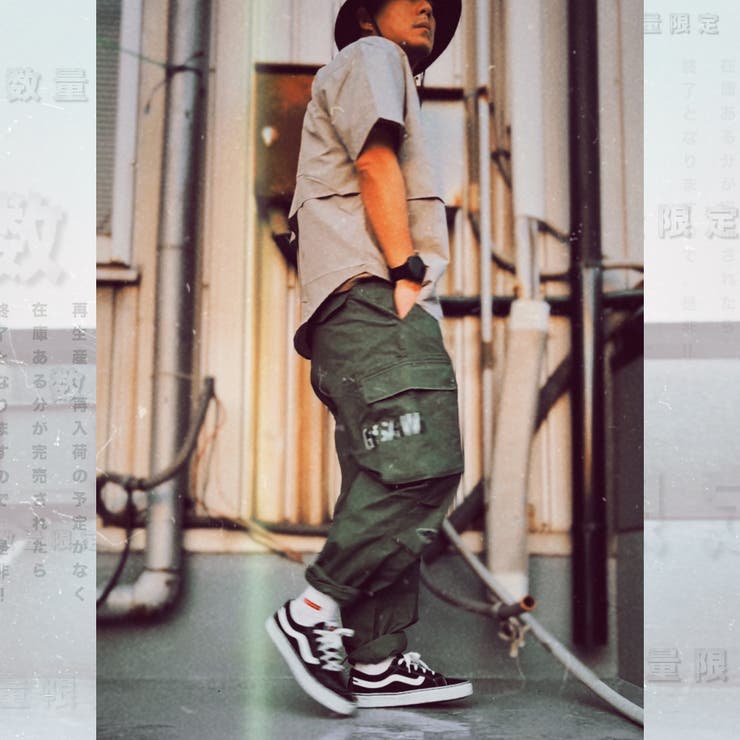 数量限定 ワイドカーゴパンツ メンズ | RAiseNsE  | 詳細画像4 